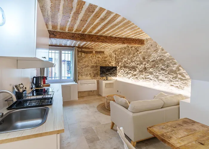 Lägenhet 2 Pieces Coeur Du Vieil Antibes